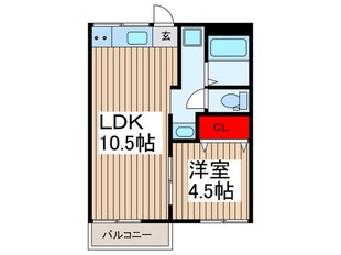 プレジール戸塚A棟の物件間取画像